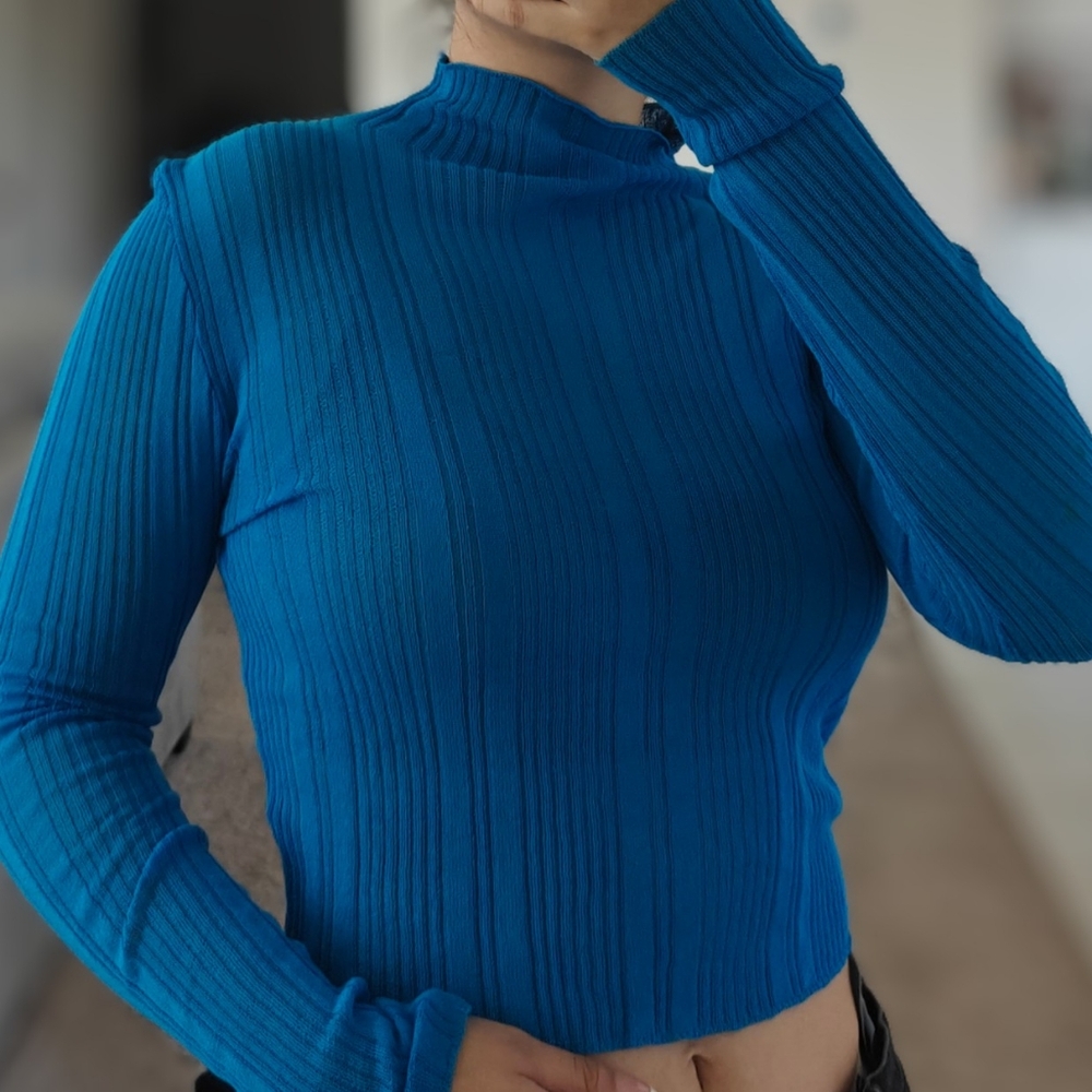 Missguided Sheer Ribbed Top